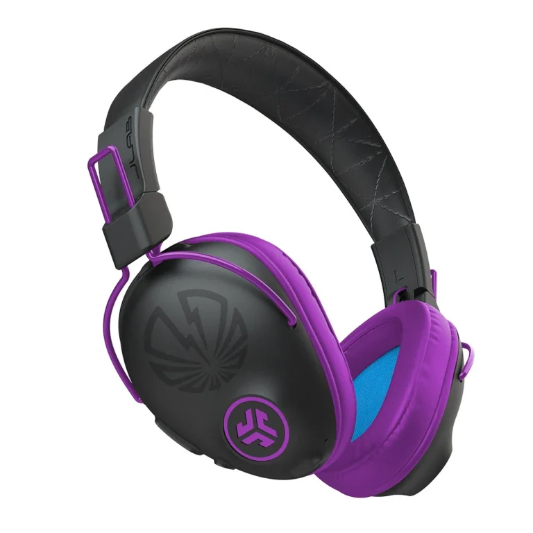 JLab NBA Ignite Studio Pro Wireless Over-Ear Headphones — Black/Purple — manufacturer product image, SKU XHBASTPROIGNITE