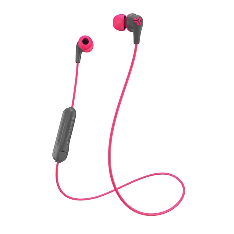 JLab JBuds Pro Wireless Signature Earbuds Pink/Gray — manufacturer product image, SKU JBUDSPROBT-PNKGRY-BOX