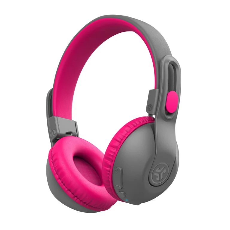 JLab JBuddies Studio 2 Wireless Kids Headphones Pink/Gray — manufacturer product image, SKU HBKSTU2RGRYPNK122