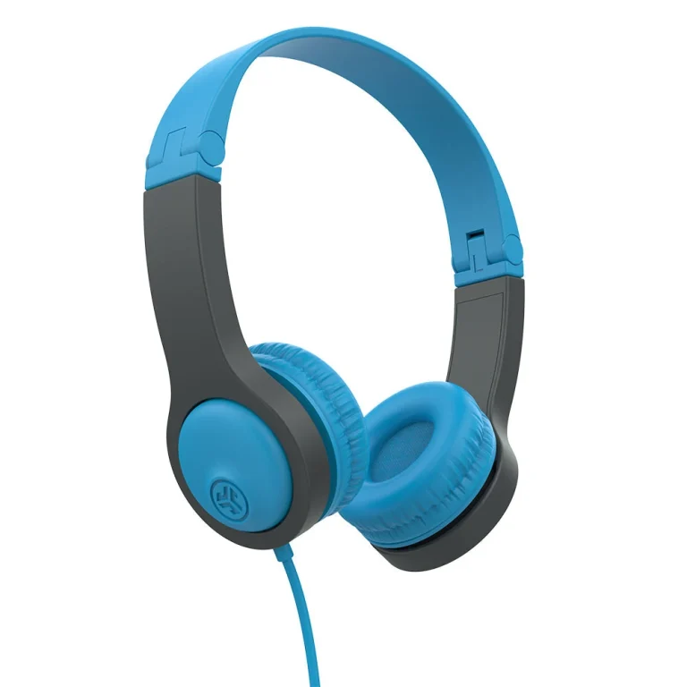 JLab JBuddies Folding Gen 2 Kids Headphones Blue/Gray — manufacturer product image, SKU HJBUDDIES2RBLU6