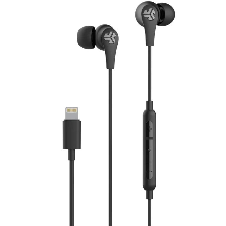 JLab JBuds Pro Lightning Wired Earbuds — manufacturer product image, SKU EPROLNTGRBLK123