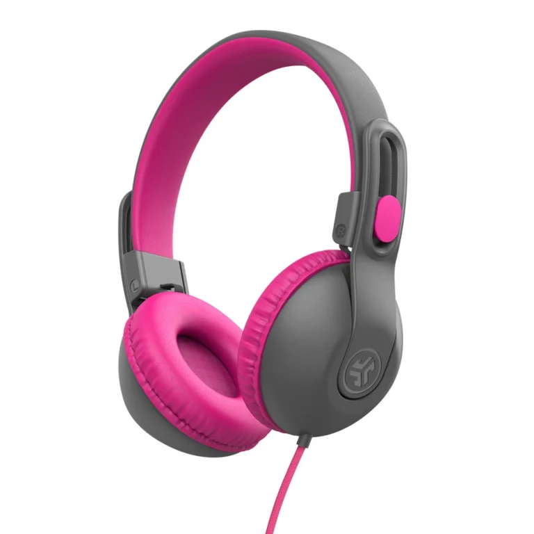 JLab JBuddies Studio 2 On-Ear Kids Wired Headphones Pink/Gray — manufacturer product image, SKU HKSTU2RGRYPNK122