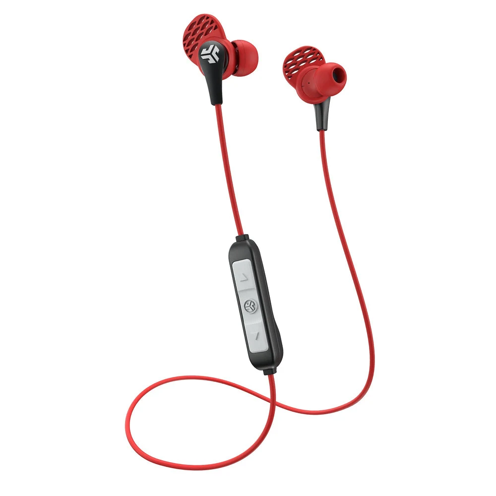 JLab JBuds Pro Wireless Signature Earbuds Red/Black — manufacturer product image, SKU EBPRORBWR123