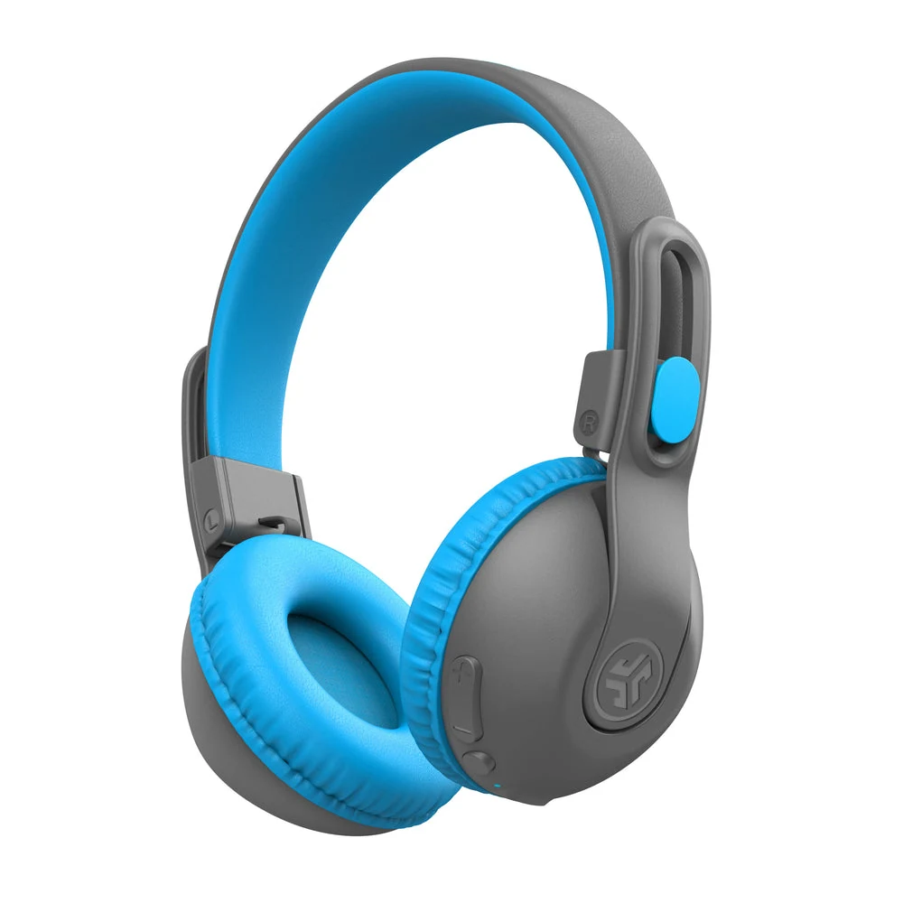JLab JBuddies Studio 2 Wireless Kids Headphones Blue/Gray — manufacturer product image, SKU HBKSTU2RGRYBLU122