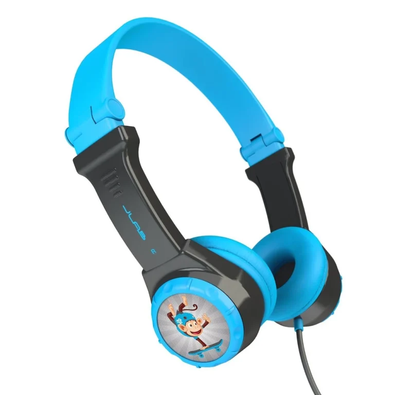 JLab JBuddies Folding Kids Headphones Blue/Gray — manufacturer product image, SKU JK2-GRYBLU-RTL
