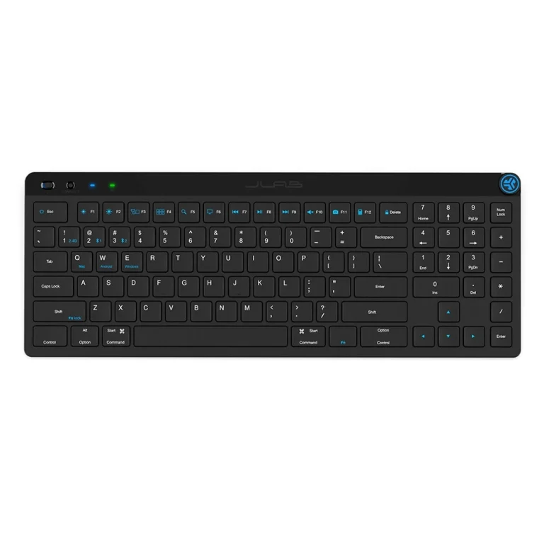 JLab JBuds Wireless Keyboard Black — manufacturer product image, SKU KJBUDSKEYRBLK4