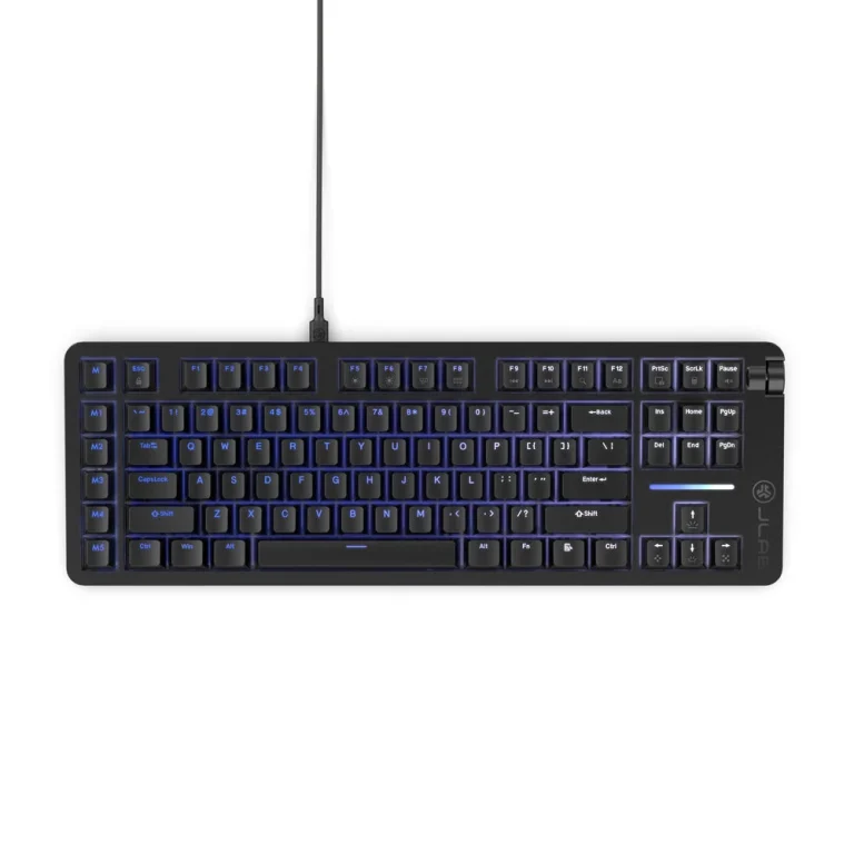 JLab Midnight TKL Wired Mechanical Gaming Keyboard Black — manufacturer product image, SKU KMNIGHTRBLK4