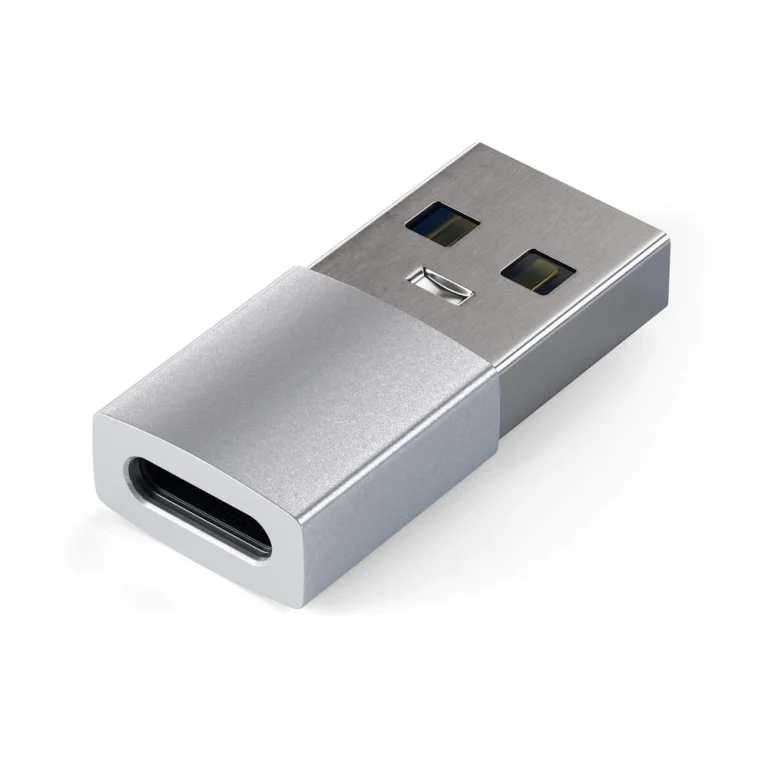 Satechi Type-A to Type-C Adapter — 1 Pack, Silver — manufacturer product image, SKU ST-TAUCS