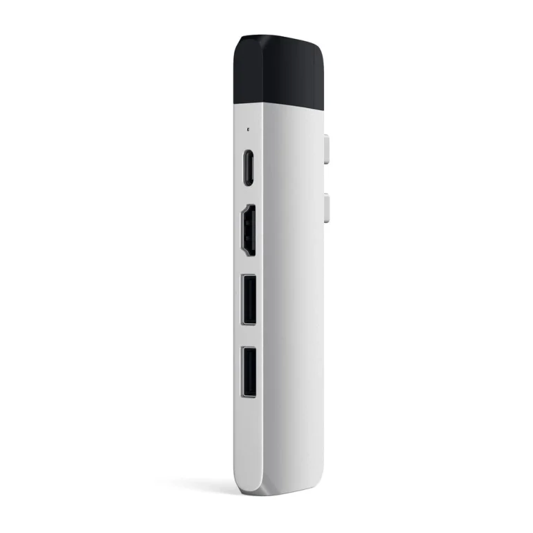 Satechi Type-C Pro Hub Adapter with Ethernet — Silver — manufacturer product image, SKU ST-TCPHES