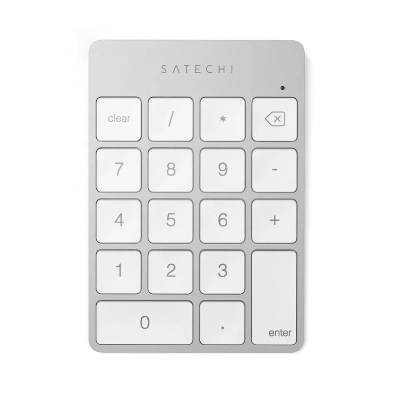 Satechi Aluminum Slim Rechargeable Bluetooth Keypad — Silver — manufacturer product image, SKU ST-SALKPS