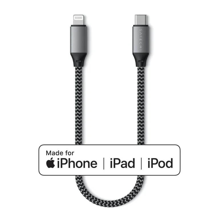 Satechi USB-C to Lightning Cable - 10 Inches — manufacturer product image, SKU ST-TCL10M