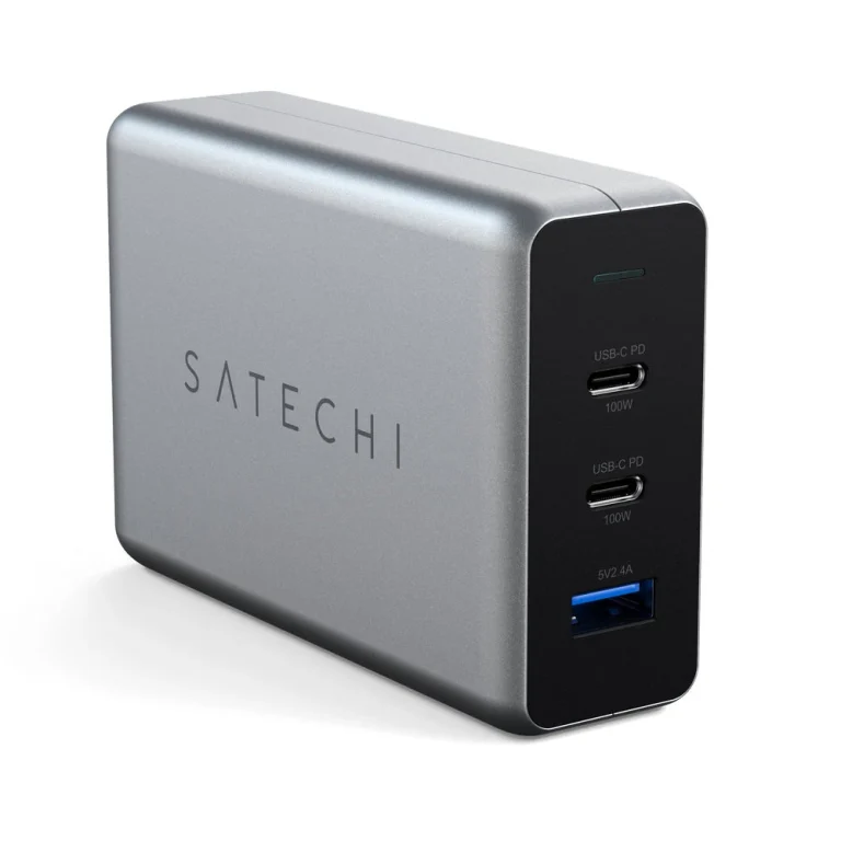Satechi 100W USB-C PD Compact GaN Charger — manufacturer product image, SKU ST-TC100GM