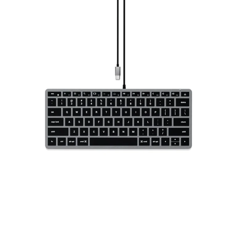 Satechi Slim W1 Wired Backlit Keyboard — manufacturer product image, SKU ST-UCSW1M