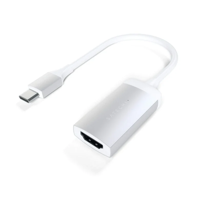 Satechi Type-C HDMI Adapter 4K 60Hz — Silver — manufacturer product image, SKU ST-TC4KHAS