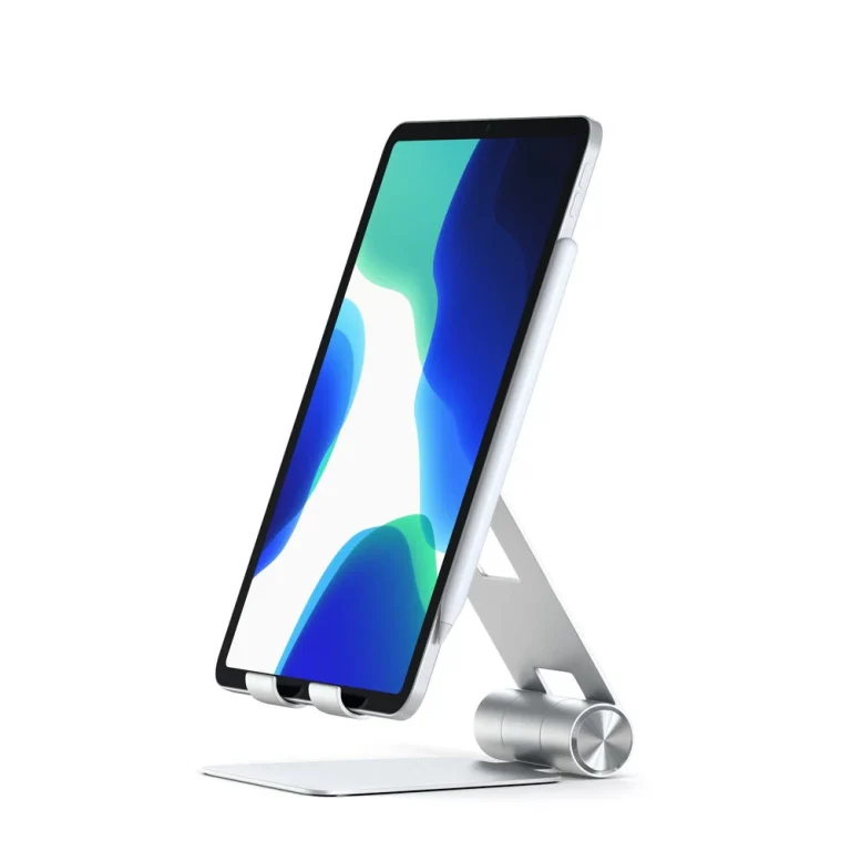 Satechi R1 Aluminum Hinge Holder Foldable Stand — Silver — manufacturer product image, SKU ST-R1