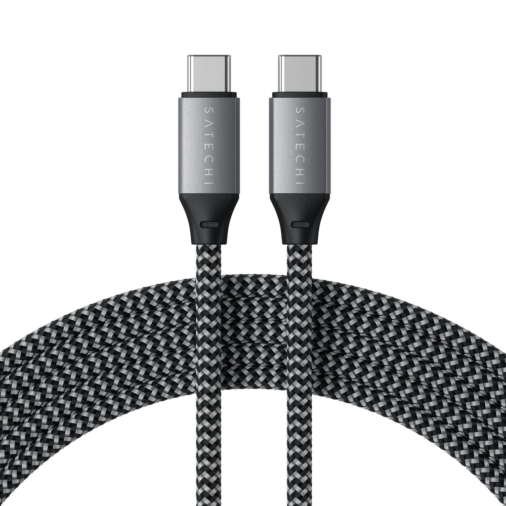 Satechi USB-C to USB-C 100W Charging Cable — Space Gray — manufacturer product image, SKU ST-TCC2MM