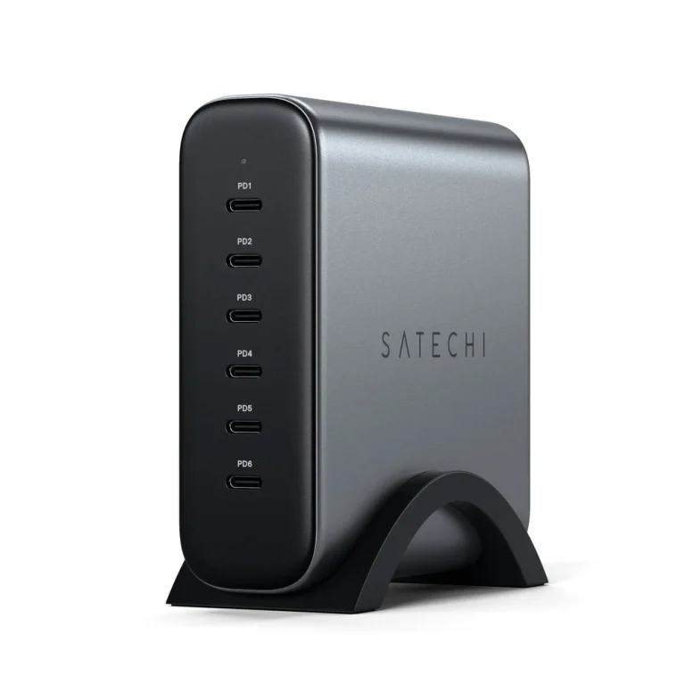 Satechi 200W USB-C 6-Port GaN Charger — manufacturer product image, SKU ST-C200GM-US