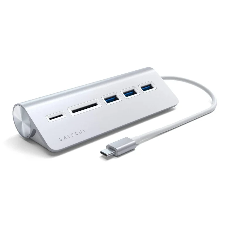 Satechi USB-C Combo Hub for Desktop — Silver — manufacturer product image, SKU ST-TCHCRS
