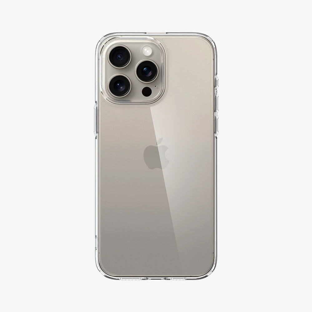Spigen Ultra Hybrid Case for iPhone 15 Pro Max — Crystal Clear — manufacturer product image, SKU ACS06565
