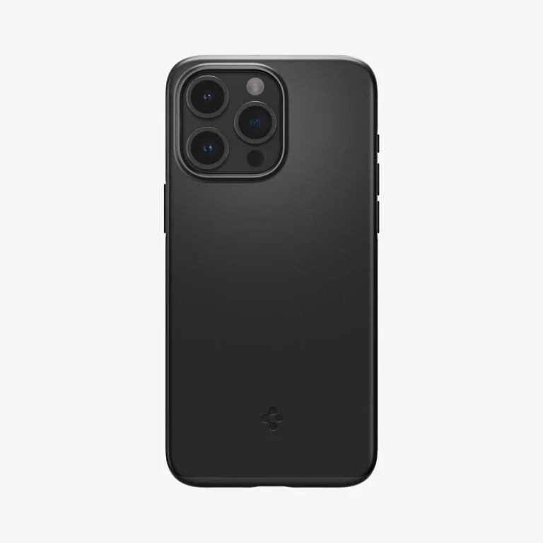Spigen Thin Fit Case for iPhone 15 Pro Max — Black — manufacturer product image, SKU ACS06544