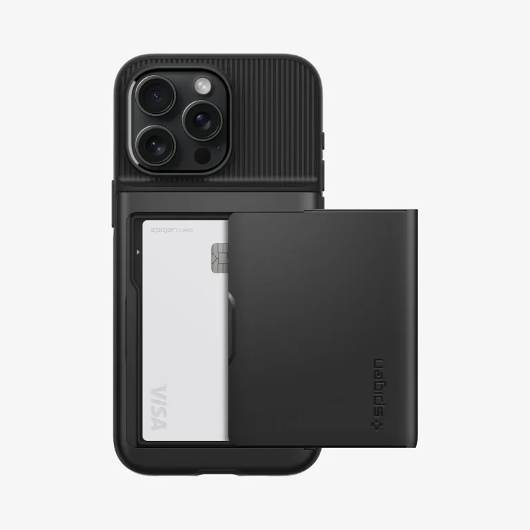 Spigen Slim Armor CS Case for iPhone 15 Pro Max — Black — manufacturer product image, SKU ACS06589