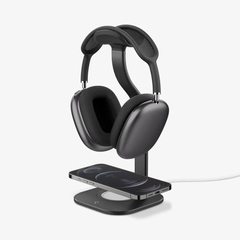 Spigen Nanotac™ AirPods Max Series - Stand (Mag Fit) — Black — manufacturer product image, SKU AMP02818
