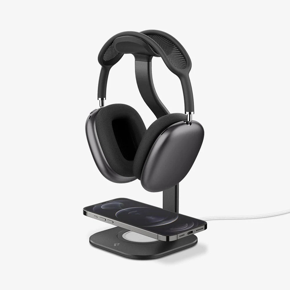 Spigen Nanotac™ AirPods Max Series - Stand (Mag Fit) — Black — manufacturer product image, SKU AMP02818