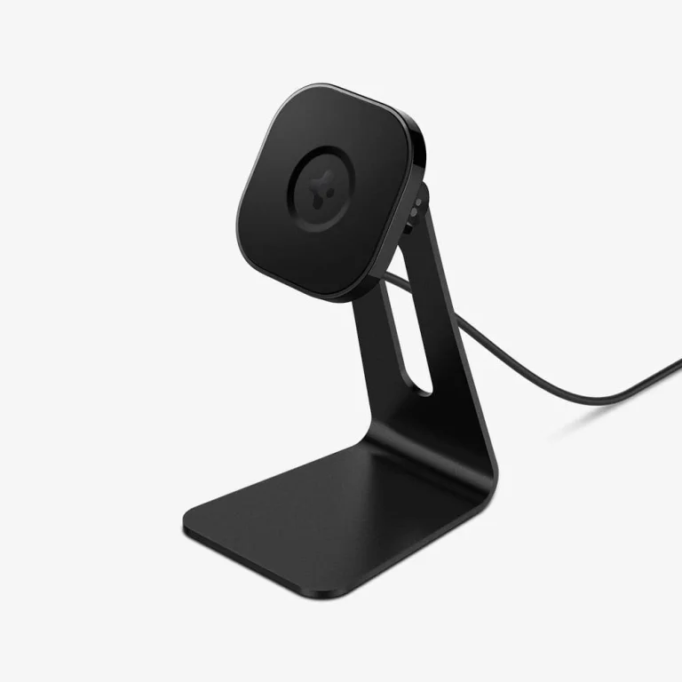 Spigen OneTap Pro Wireless Charging Stand | S310W (Mag Fit) — Black — manufacturer product image, SKU ACH02574