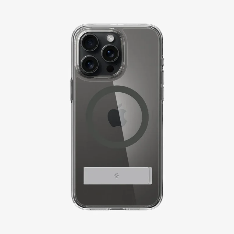 Spigen Ultra Hybrid S (Mag Fit) Case for iPhone 15 Pro Max — Graphite — manufacturer product image, SKU ACS06584