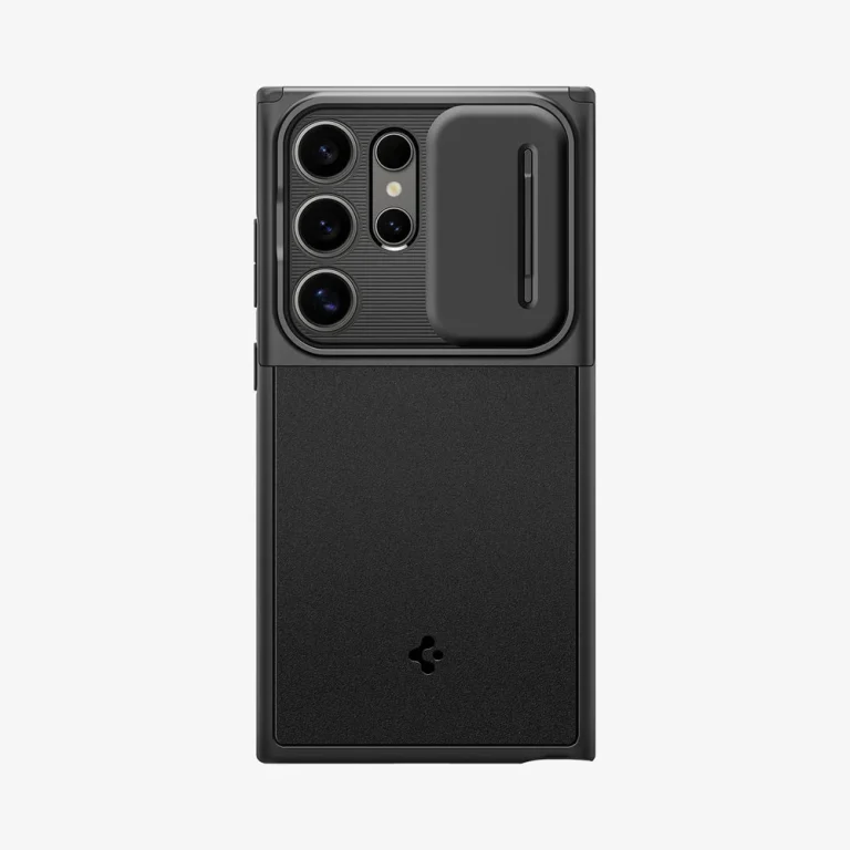 Spigen Optik Armor Case for Galaxy S24 Ultra — Black — manufacturer product image, SKU ACS07313