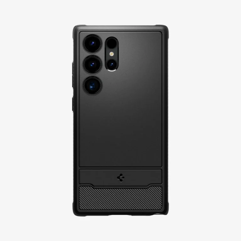 Spigen Rugged Armor Case for Galaxy S24 Ultra — Matte Black — manufacturer product image, SKU ACS07286