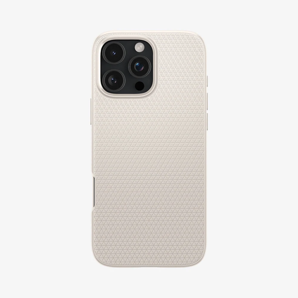 Spigen Liquid Air Case for iPhone 16 Pro Max — Natural Titanium — manufacturer product image, SKU ACS07991