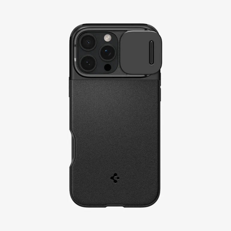 Spigen Optik Armor (Mag Fit) Case for iPhone 16 Pro Max — Black — manufacturer product image, SKU ACS08015