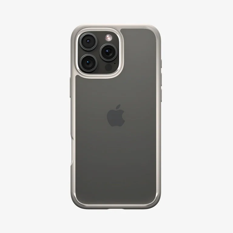 Spigen Ultra Hybrid Case for iPhone 16 Pro Max — Natural Titanium — manufacturer product image, SKU ACS08385