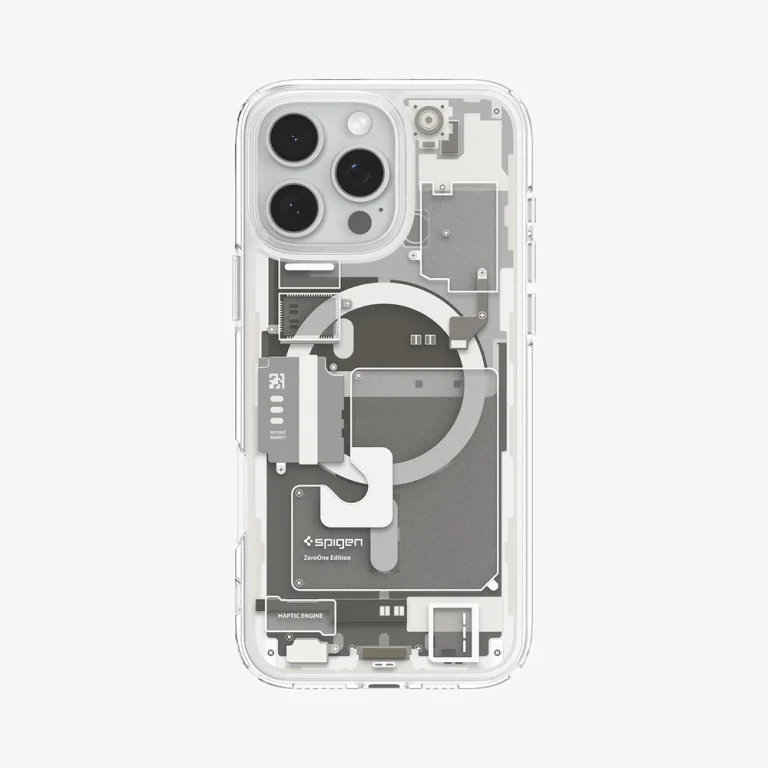 Spigen Ultra Hybrid Zero One (Mag Fit) Case for iPhone 16 Pro Max — Zero One Natural Titanium — manufacturer product image, SKU ACS08381