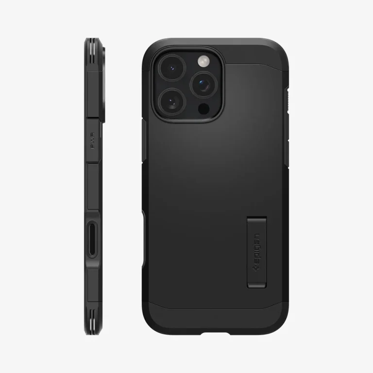 Spigen Tough Armor T AI (Mag Fit) Case for iPhone 16 Pro Max — Black — manufacturer product image, SKU ACS08503