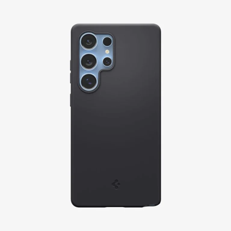 Spigen Silicone Fit (Mag Fit) Case for Galaxy S25 Ultra — Black — manufacturer product image, SKU ACS09017