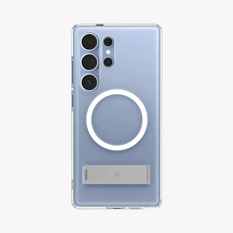 Spigen Ultra Hybrid S (Mag Fit) Case for Galaxy S25 Ultra — Clear White — manufacturer product image, SKU ACS08963