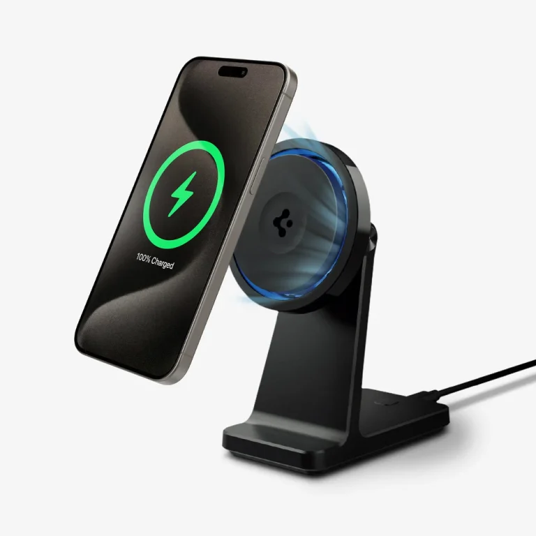 Spigen OneTap Pro 3 Cryomax™ Phone Stand | S310WC (Mag Fit) — Black — manufacturer product image, SKU ACH07976