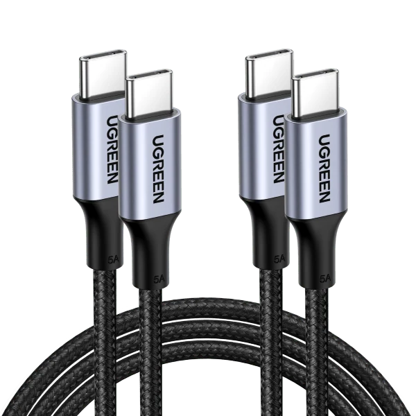 UGREEN USB C to USB C 100W Fast Cable 2 Pack — 3.3FT — manufacturer product image, SKU 70427P