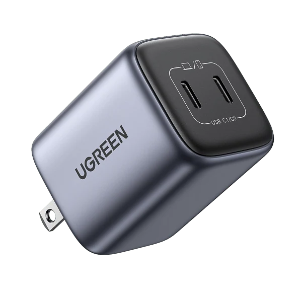 UGREEN Nexode 45W 2-Port Charger — Grey — manufacturer product image, SKU 90572