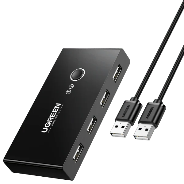 UGREEN USB 2.0 Switch 2 In 4 Output USB KVM Switch — manufacturer product image, SKU 30767