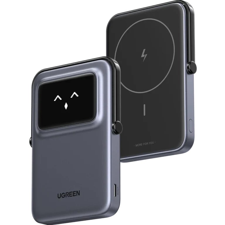 UGREEN Uno Magnetic Wireless Power Bank 5000mAh Qi 7.5W — Black — manufacturer product image, SKU 35605