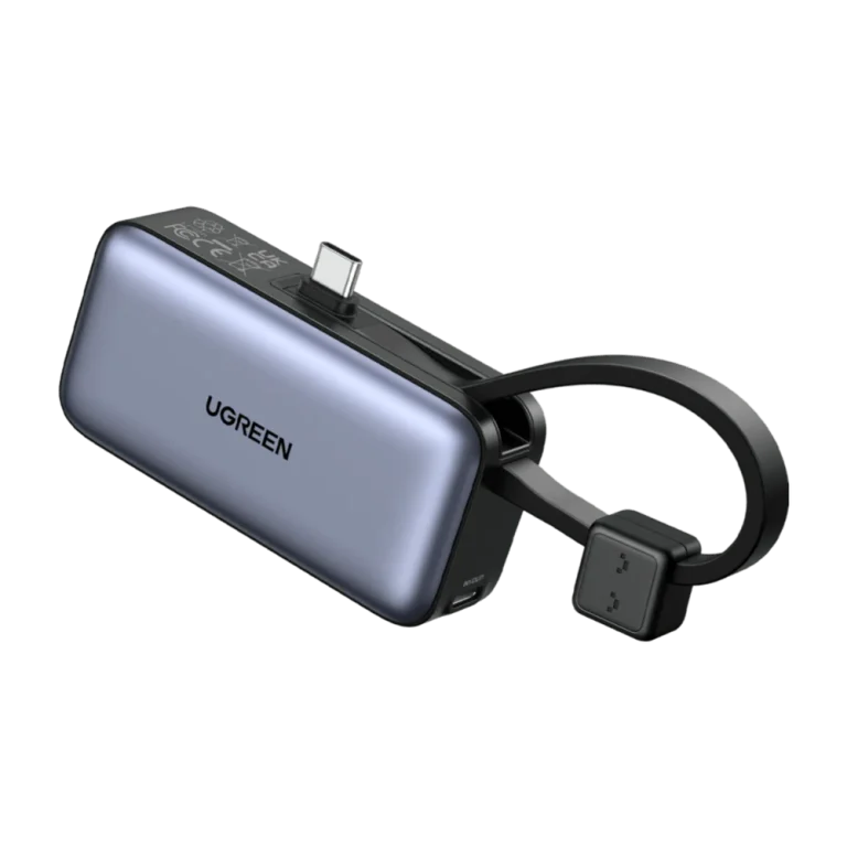 UGREEN Mini Power Bank 5000mAh 22.5W with Built-in Cable — manufacturer product image, SKU 35339