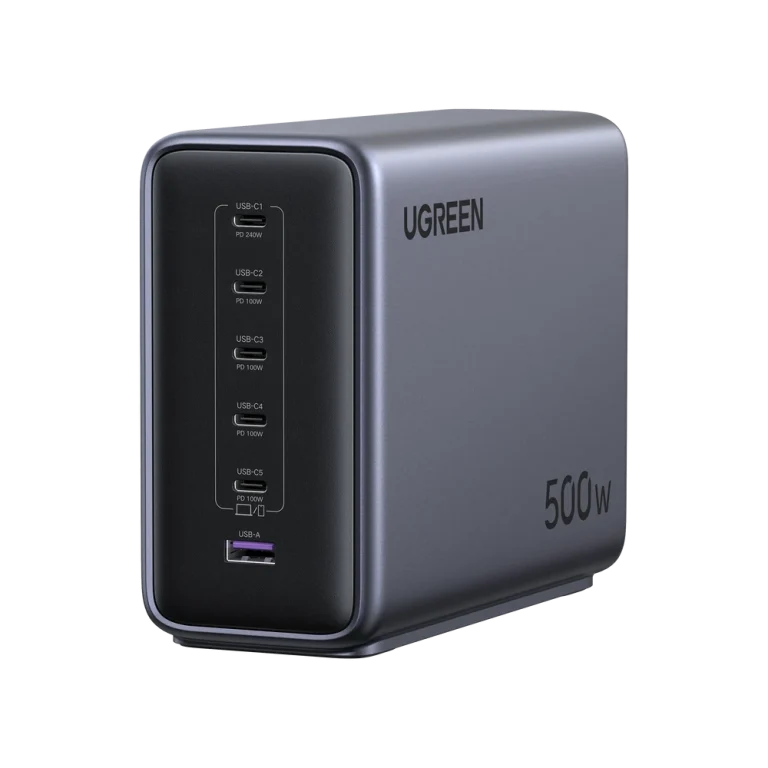 UGREEN Nexode 500W 6-Port Desktop Charger — manufacturer product image, SKU 55549