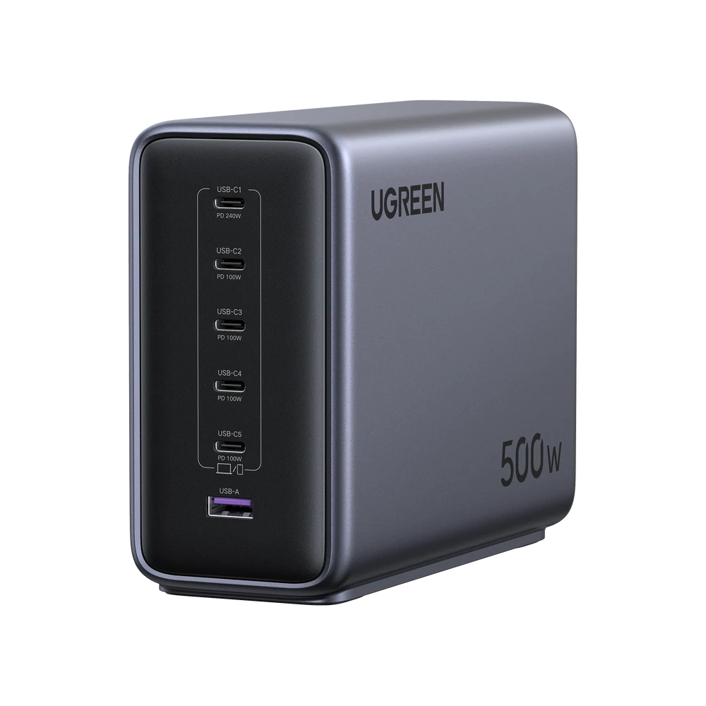 UGREEN Nexode 500W 6-Port Desktop Charger — manufacturer product image, SKU 55549