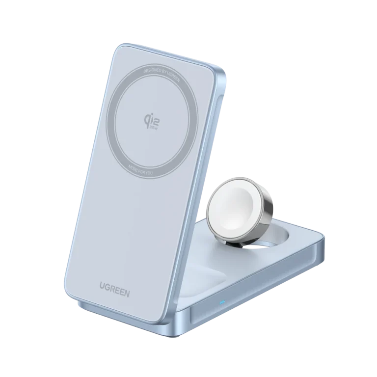 UGREEN MagFlow 3-in-1 Magnetic Wireless Charger (Qi2 25W, MagSafe-Compatible) — manufacturer product image, SKU 55964